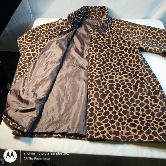 Women's Luii Giraffe Print Swing Coat US Size S *The Passmaster* - Picture 4 of 9